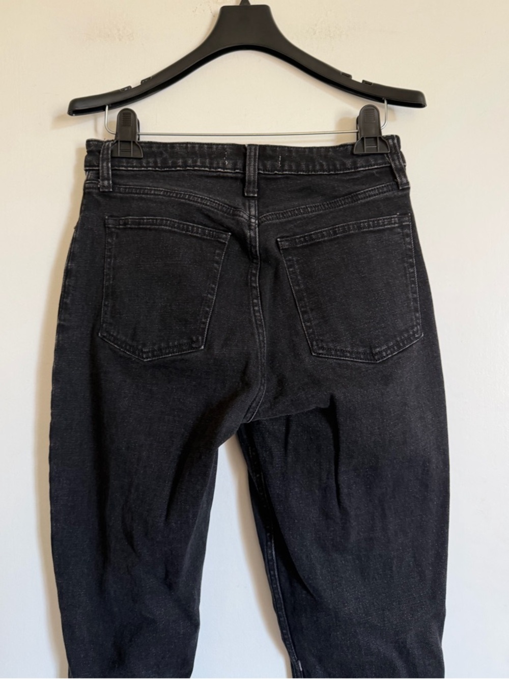 Abercrombie & Fitch Black ‘The Skinny High Rise’ Curve Love Denim Split Hem Jean - Picture 4 of 7